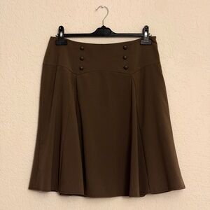 Apostrophe Chocolate A-Line Skirt - Size 10